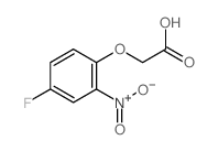 Acetic acid,2-(4-fluoro-2-nitrophenoxy)-结构式