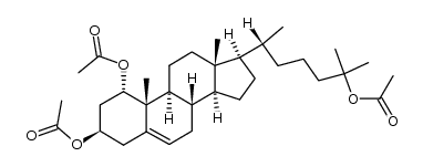 (5-Cholesten-1α,3β,25-triol)-triacetat结构式