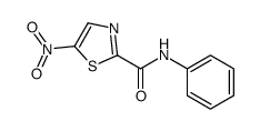 5-Nitro-N-phenyl-1,3-thiazole-2-carboxamide结构式