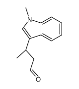 (3S)-3-(1-methylindol-3-yl)butanal结构式