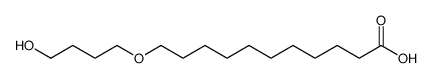 11-(4-hydroxybutoxy)undecanoic acid Structure