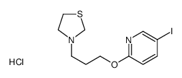 3-[3-(5-iodopyridin-2-yl)oxypropyl]-1,3-thiazolidine,hydrochloride Structure