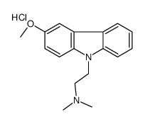 2-(3-methoxycarbazol-9-yl)ethyl-dimethylazanium,chloride结构式