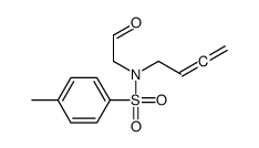 N-buta-2,3-dienyl-4-methyl-N-(2-oxoethyl)benzenesulfonamide结构式