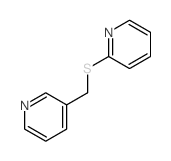 Pyridine,2-[(3-pyridinylmethyl)thio]-结构式