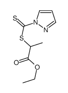 ethyl 2-(pyrazole-1-carbothioylsulfanyl)propanoate Structure