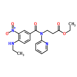 Ethyl 3-(4-(methylamino)-3-nitro-N-(pyridin-2-yl)benzamido)propanoate picture