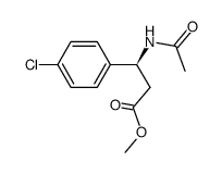 (S)-N-乙酰基-4-氯-beta-苯丙氨酸甲酯结构式