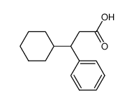 3-cyclohexyl-3-phenyl-propionic acid结构式