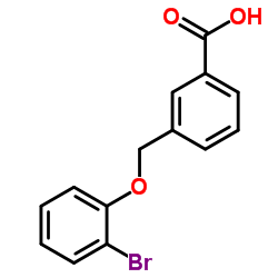 3-[(2-Bromophenoxy)methyl]benzoic acid Structure