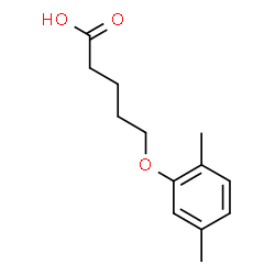 5-(2,5-二甲基苯氧基)戊酸结构式