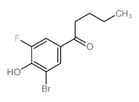 1-Pentanone,1-(3-bromo-5-fluoro-4-hydroxyphenyl)- structure