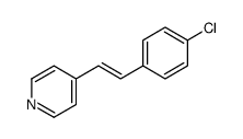 4-[2-(4-chlorophenyl)ethenyl]pyridine Structure