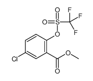 methyl 5-chloro-2-(trifluoromethylsulfonyloxy)benzoate结构式