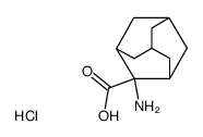 2-(amino)tricyclo[3.3.1.13,7]decane-2-carboxylic acid hydrochloride结构式