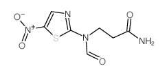 Propanamide, 3-[formyl(5-nitro-2-thiazolyl)amino]-结构式