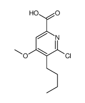 5-butyl-6-chloro-4-methoxypyridine-2-carboxylic acid Structure
