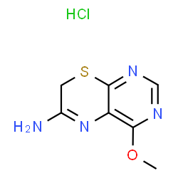 4-Methoxy-7H-pyrimido(4,5-b)(1,4)thiazin-6-amine Structure