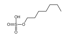 Sulfuric acid hydrogen heptyl ester结构式