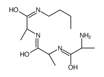 (2S)-2-amino-N-[(2S)-1-[[(2S)-1-(butylamino)-1-oxopropan-2-yl]amino]-1-oxopropan-2-yl]propanamide Structure