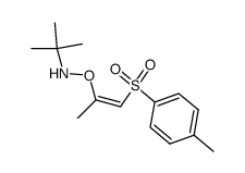 (Z)-N-(tert-butyl)-O-(1-tosylprop-1-en-2-yl)hydroxylamine结构式