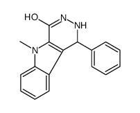 5-methyl-1-phenyl-2,3-dihydro-1H-pyridazino[4,5-b]indol-4-one结构式