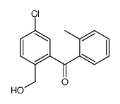 [5-chloro-2-(hydroxymethyl)phenyl]-(2-methylphenyl)methanone结构式