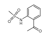 N-(2-ACETYLPHENYL)METHANESULFONAMIDE结构式