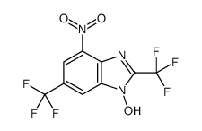 1-hydroxy-4-nitro-2,6-bis(trifluoromethyl)benzimidazole结构式