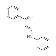 Benzeneacetaldehyde, a-oxo-,aldehydo-(2-phenylhydrazone)结构式