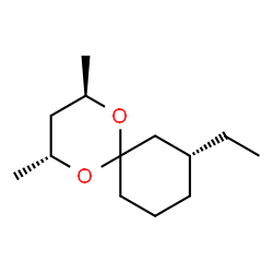 1,5-Dioxaspiro[5.5]undecane,8-ethyl-2,4-dimethyl-,(2R,4R,8R)-(9CI)结构式