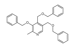 2-methyl-3-phenylmethoxy-4,5-bis(phenylmethoxymethyl)pyridine结构式