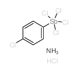 tetrachloro-(4-chlorophenyl)stiborane Structure