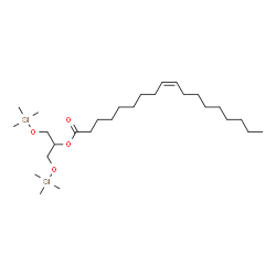 (9Z)-9-Octadecenoic acid 2-trimethylsilyloxy-1-[(trimethylsilyloxy)methyl]ethyl ester结构式