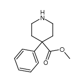 4-Phenyl-4-piperidinecarboxylic acid methyl ester Structure