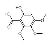 6-hydroxy-2,3,4-trimethoxybenzoic acid Structure