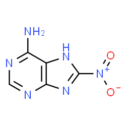 1H-Purin-6-amine,8-nitro- (9CI)结构式