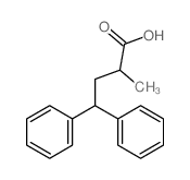 2-methyl-4,4-diphenyl-butanoic acid结构式