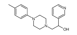 2-[4-(4-methylphenyl)piperazin-1-yl]-1-pyridin-3-ylethanol结构式