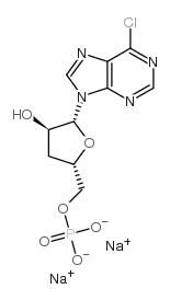 6-chloropurine riboside-5'-o-monophosphate sodium salt structure