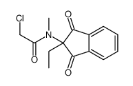2-chloro-N-(2-ethyl-1,3-dioxoinden-2-yl)-N-methylacetamide结构式