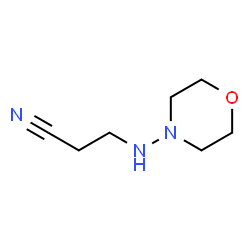 Propanenitrile,3-(4-morpholinylamino)- Structure