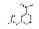 3-Pyridinecarbonyl chloride, 5-(acetylamino)- (9CI)结构式