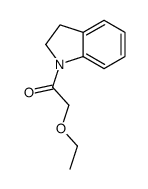 1H-Indole,1-(ethoxyacetyl)-2,3-dihydro-(9CI) Structure