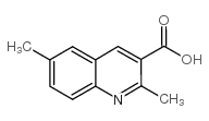 2,6-二甲基喹啉-3-羧酸结构式