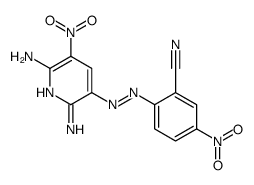 2-[(2,6-diamino-5-nitropyridin-3-yl)diazenyl]-5-nitrobenzonitrile Structure