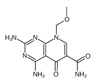 2,4-diamino-8-methoxymethyl-5-oxo-5,8-dihydro-pyrido[2,3-d]pyrimidine-6-carboxylic acid amide结构式