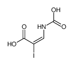 3-(carboxyamino)-2-iodoprop-2-enoic acid Structure