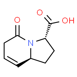 3-Indolizinecarboxylicacid,1,2,3,5,6,8a-hexahydro-5-oxo-,(3S,8aS)-(9CI) Structure