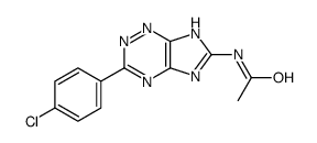 N-[3-(4-chlorophenyl)-7H-imidazo[4,5-e][1,2,4]triazin-6-yl]acetamide结构式